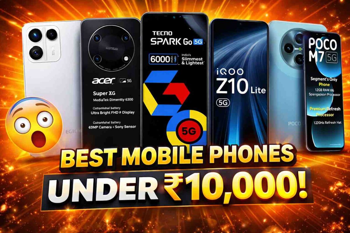 Best Smartphones Under ₹10,000