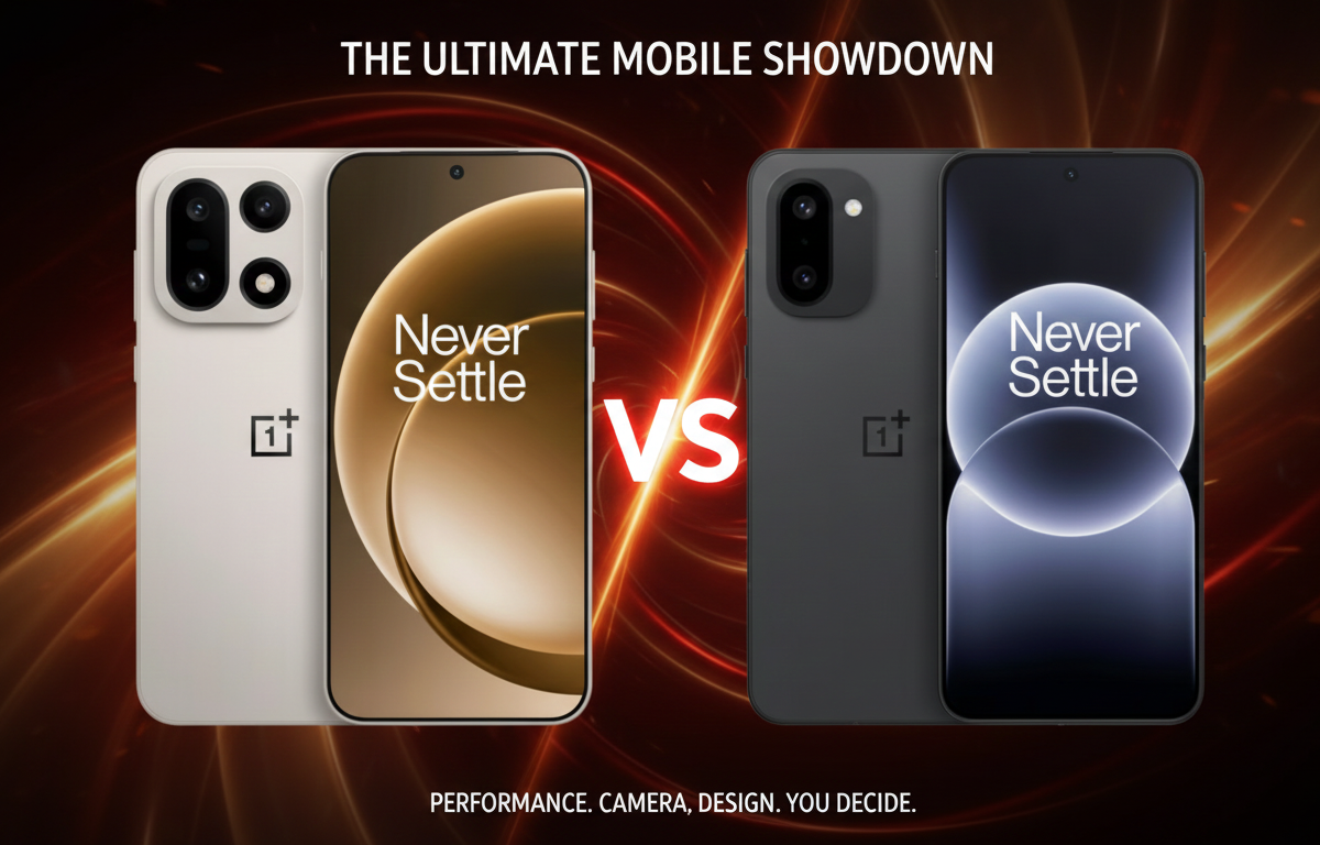 OnePlus 15 vs OnePlus 15R comparison